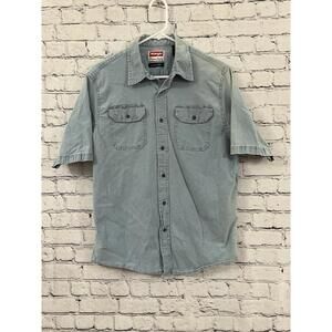 Wrangler Women's Short Sleeve Button Down M